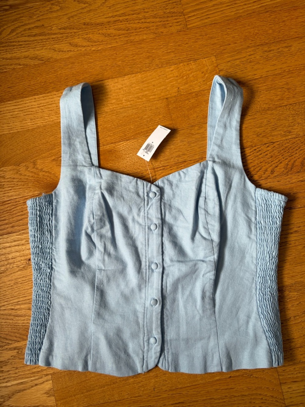 Linen Blend Skirt and Tank Set - Picture 2 of 3